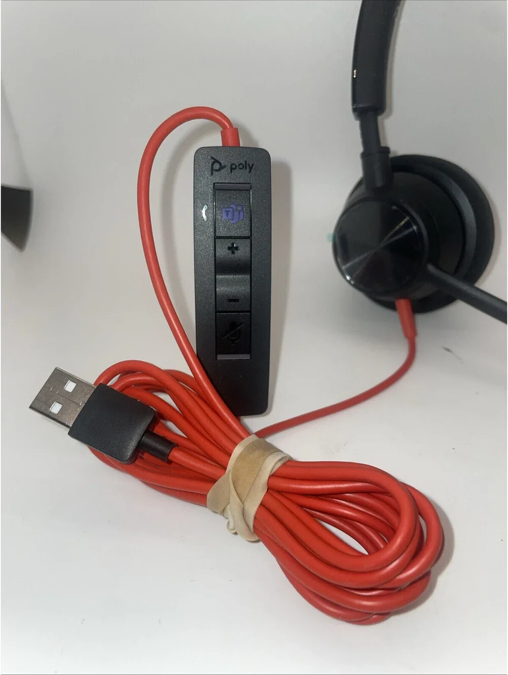 Plantronics Poly Blackwire 3310 On-Ear Headset BW3310 USB-A                (S12)